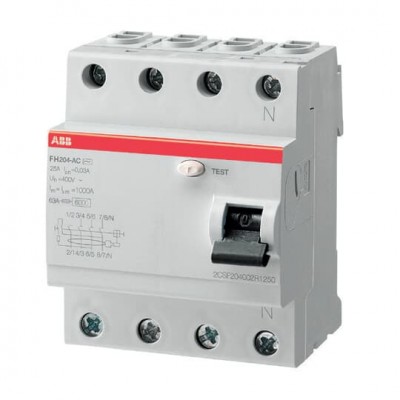 FH204 AC-25/0,1 УЗО четырехполюсный ABB