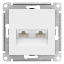 Розетка двойная компьютерная RJ-45+RJ-45 5E