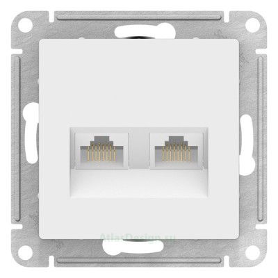 Розетка двойная компьютерная RJ-45+RJ-45 5E
