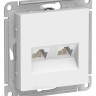 Розетка двойная компьютерная RJ-45+RJ-45 5E