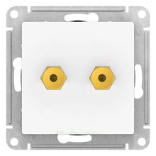 Розетка для колонок двухместная Schneider Electric Atlasdesign