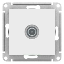 Розетка TV проходная Schneider Electric Atlasdesign 4 дБ, белая