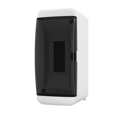 Щит накладной Tekfor IP41 2М прозрачная черная дверь