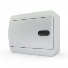Щит накладной Tekfor IP41 4М непрозрачная белая дверь