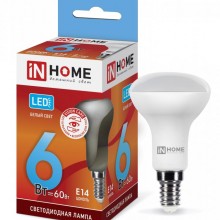 6Вт 4000К Е14 лампа светодиодная IN HOME LED-R50-VC 230В 525Лм