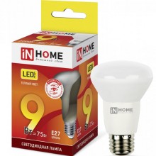 9Вт 3000К Е27 лампа светодиодная IN HOME LED-R63-VC 230В 810Лм в
