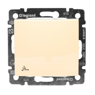 Выключатель одноклавишный Legrand Valena Classic IP44 слоновая кость 774101