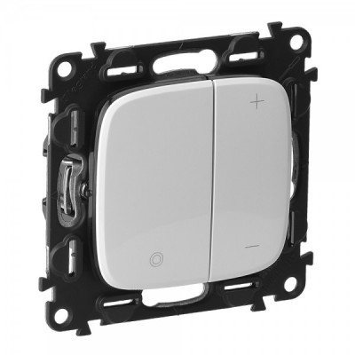 Светорегулятор Legrand Valena Allure кнопочный 400 Вт, белый 752762
