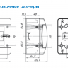 Щит накладной Tekfor IP41 8М прозрачная черная дверь