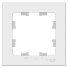 Рамка 1-пост Schneider Electric Atlasdesign белый