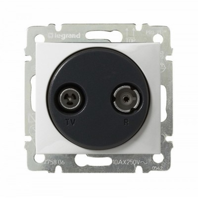 Розетка TV-FM Legrand Valena Classic оконечная 10 дБ, белая 774433