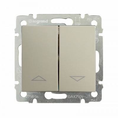 Выключатель под жалюзи Legrand Valena Classic с механической блокировкой, слоновая кость 774304