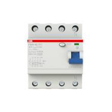 F204 0,03-30мА AC-40 УЗО четырехполюсный ABB