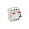 F204 0,03-30мА AC-63 УЗО четырехполюсный ABB