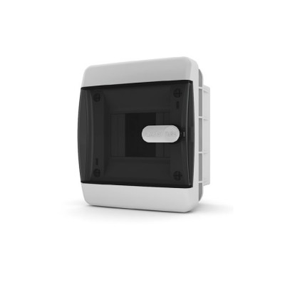 Щит встраиваемый Tekfor IP41 4М прозрачная черная дверь