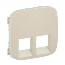 Лицевая панель Legrand Valena Allure для двойных розеток RJ-45 и RJ-11, слоновая кость Лицевая панель Legrand Valena Allure для двойных розеток RJ-45 и RJ-11, слоновая кость