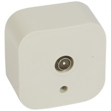 Розетка TV Legrand Quteo звезда 1,5 дБ, слоновая кость