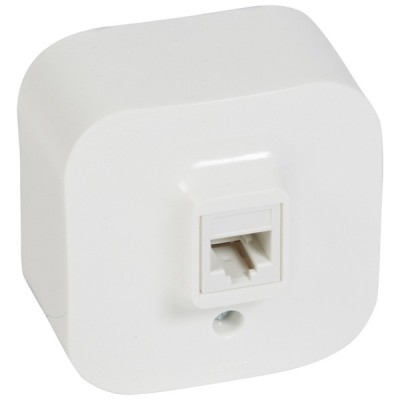 Розетка телефонная Legrand Quteo RJ-11, белая