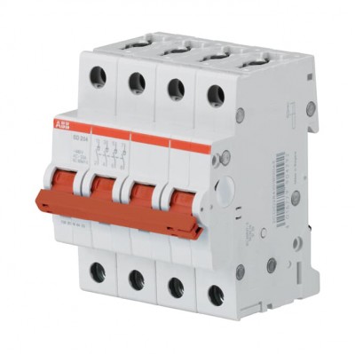 SD204/32 Рубильник четырехполюсный ABB, красный