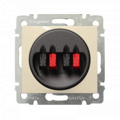 Розетка для колонок Legrand Valena Classic двойная, слоновая кость 774324