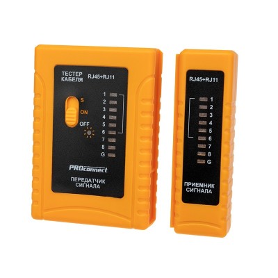 Тестер кабеля PROconnect RJ-45+RJ-11 468