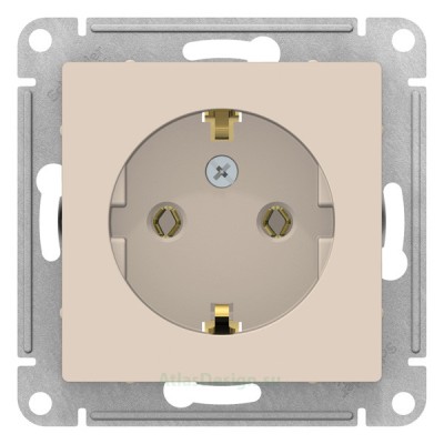 Розетка Schneider Electric Atlasdesign, с заземлением, винтовые клеммы