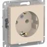 Розетка Schneider Electric Atlasdesign, с заземлением, винтовые клеммы