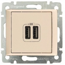 Зарядное устройство Legrand Valena Classic 1500 мА слоновая кость 774170
