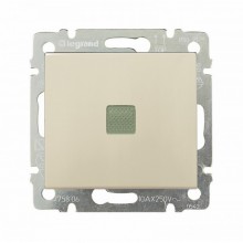 Переключатель одноклавишный Legrand Valena Classic с подсветкой, слоновая кость 774326