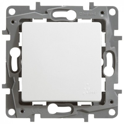 Выключатель одноклавишный Legrand Etika IP44 белый 672200
