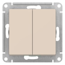Выключатель 2-клавишный Schneider Electric Atlasdesign