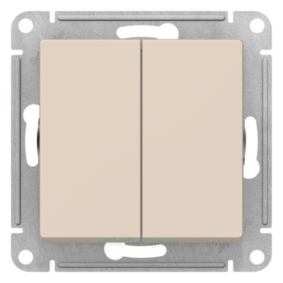 Выключатель 2-клавишный Schneider Electric Atlasdesign