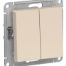 Выключатель 2-клавишный Schneider Electric Atlasdesign