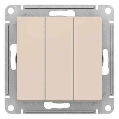 Выключатель 3-клавишный Schneider Electric Atlasdesign