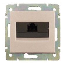 Розетка RJ-45 Legrand Valena Classic UTP кат.6, одиночная, на винтах, слоновая кость 774142