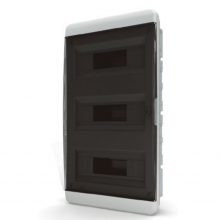 Щит встраиваемый Tekfor IP41 36М прозрачная черная дверь