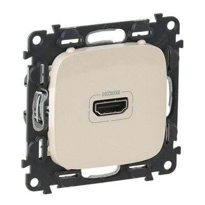 Розетка HDMI Legrand Valena Allure для аудио/видеоустройств, слоновая кость 754716
