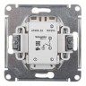Выключатель 2-клавишный с подсветкой Schneider Electric Atlasdesign