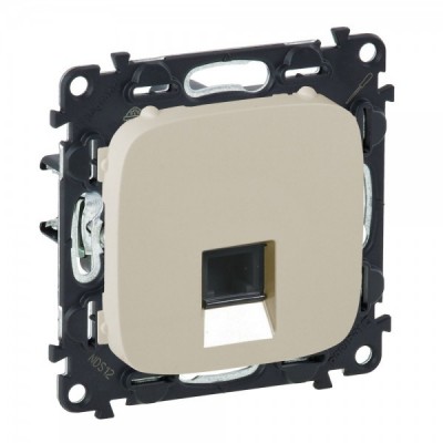Розетка RJ-45 Legrand Valena Allure одиночная, cat. 6, до 1000 Мб/с, слоновая кость 753842