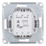 Переключатель 2-клавишный Schneider Electric Atlasdesign бежевый
