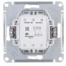 Переключатель 2-клавишный Schneider Electric Atlasdesign бежевый