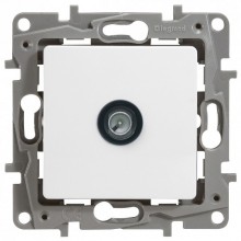 Розетка TV Legrand Etika оконечная 5 дБ, белая 672265