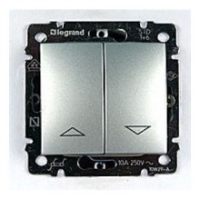 Выключатель без фиксации Legrand Valena Classic с электр. блокировкой алюминий 770114
