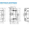 Щит навесной Tekfor IP65 18М прозрачная черная дверь