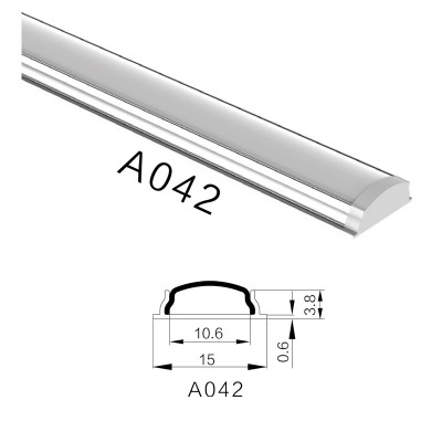 Гибкий профиль H-A042 15x4.4мм