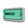 Щит навесной Tekfor IP65 18М прозрачная зеленая дверь