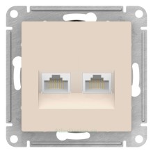 Розетка двойная компьютерная RJ-45+RJ-45 5E