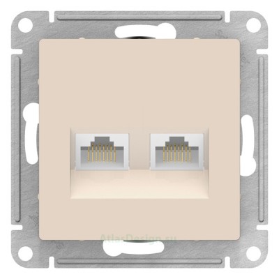 Розетка двойная компьютерная RJ-45+RJ-45 5E