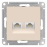 Розетка двойная компьютерная RJ-45+RJ-45 5E