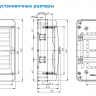 Щит навесной Tekfor IP65 24М прозрачная зеленая дверь